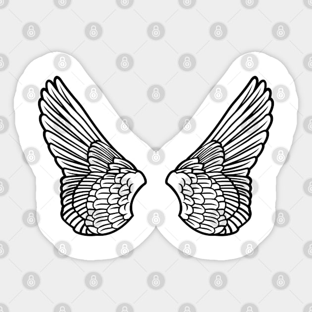 Angel Wings Sticker by ShirtyLife